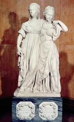 Double statue des princesses Louise (1776-1810) et Frédérique (1778-1841) de Prusse, 1795